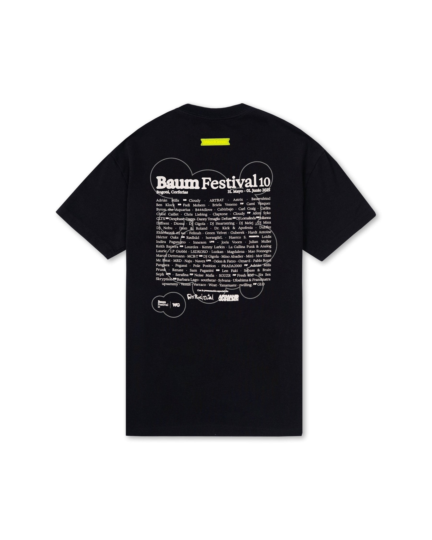 CAMISETA LINE UP NEGRO
