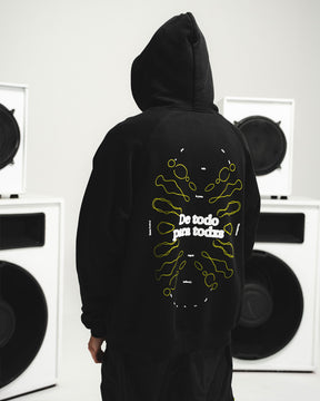 HOODIE DE TODO PARA TODOS NEGRO