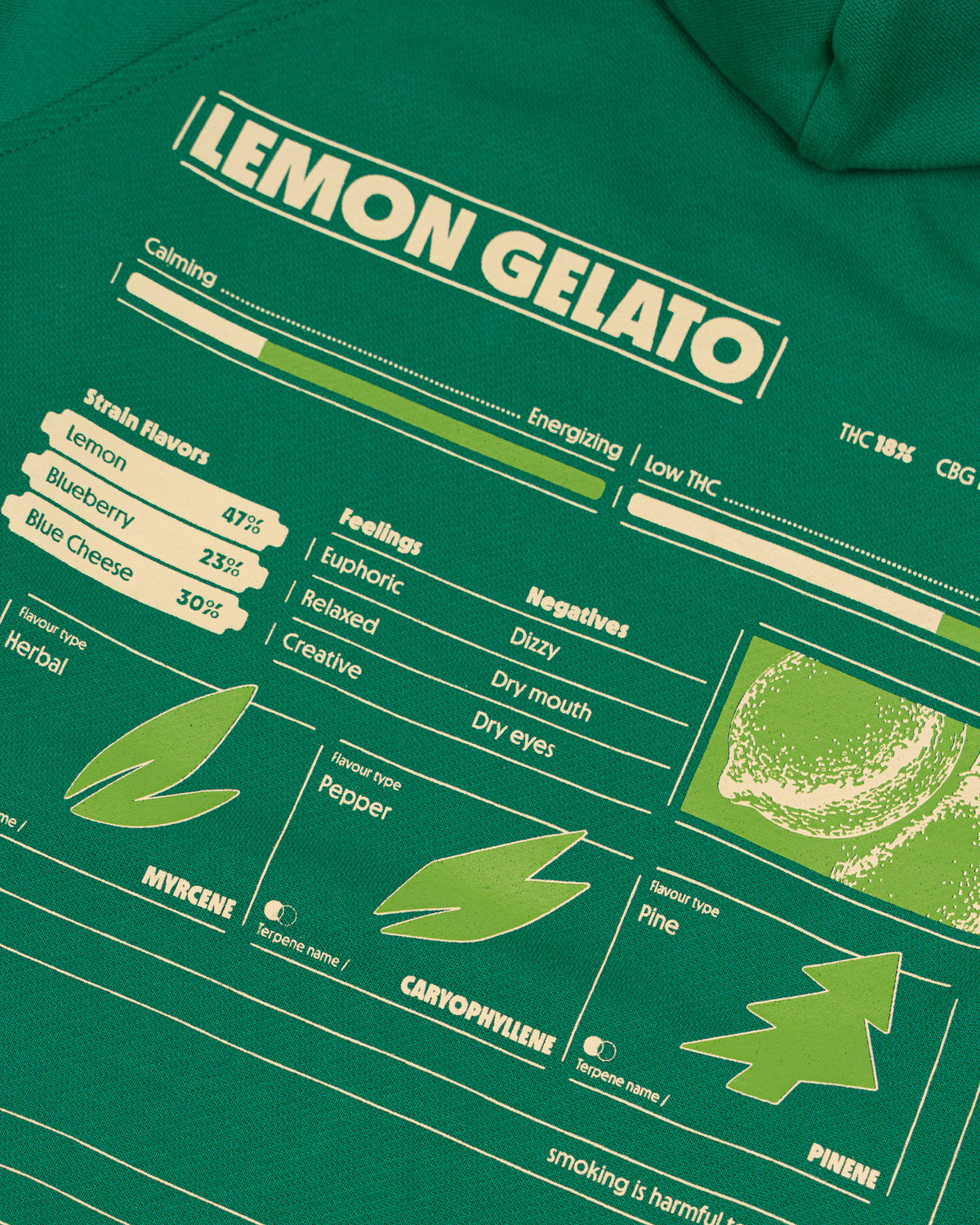 HOODIE LEMON GELATO VERDE