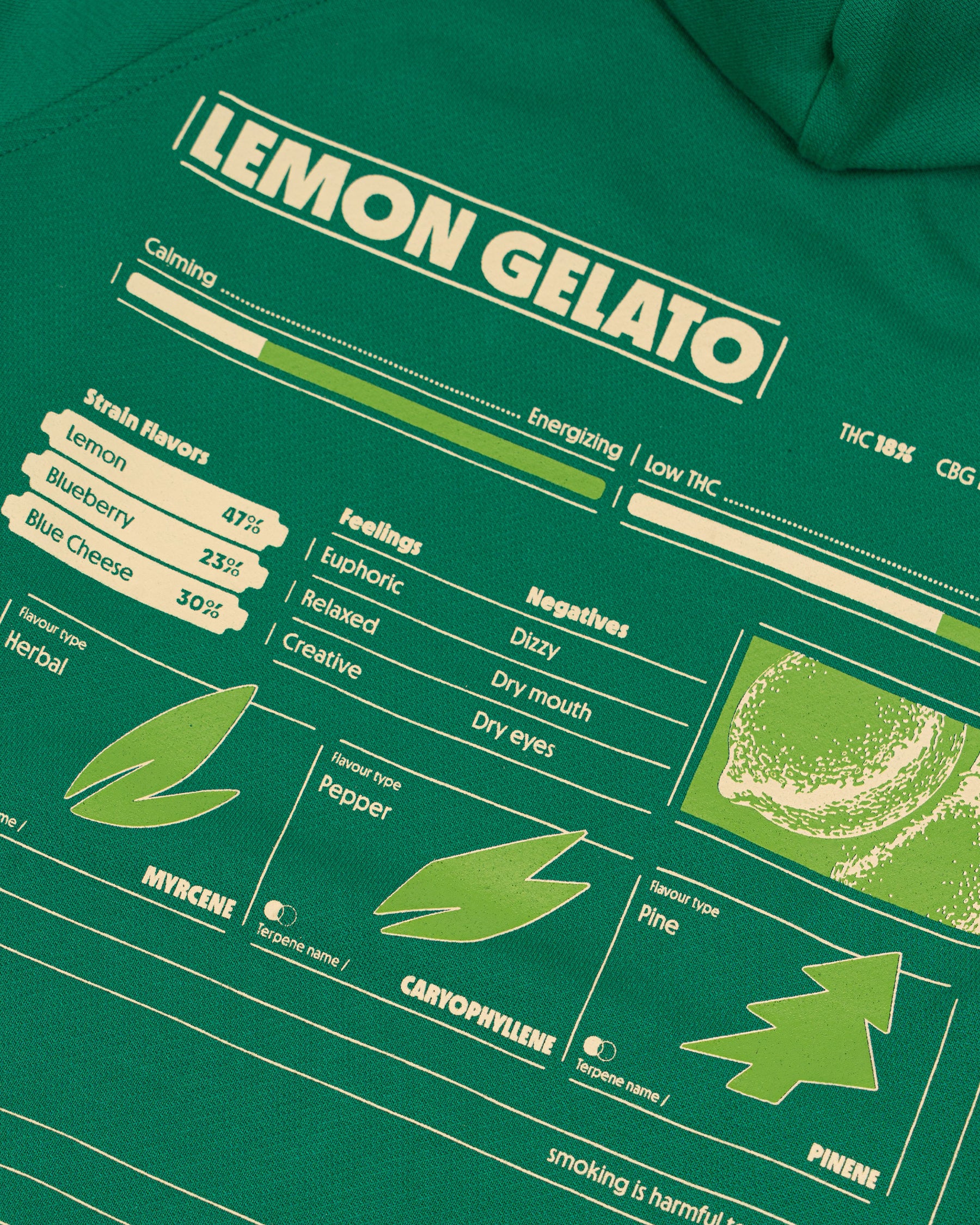 HOODIE LEMON GELATO VERDE
