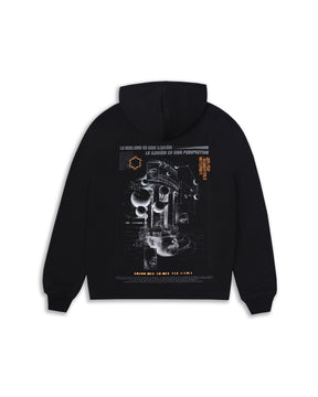 ZIP HOODIE  REALIDAD NEGRO