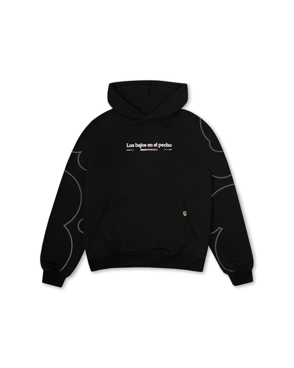 HOODIE BURBUJAS ART NEGRO