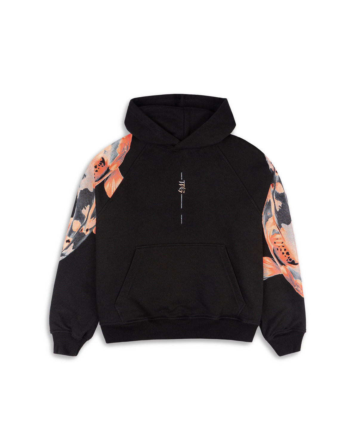HOODIE NEGRO ART KOI