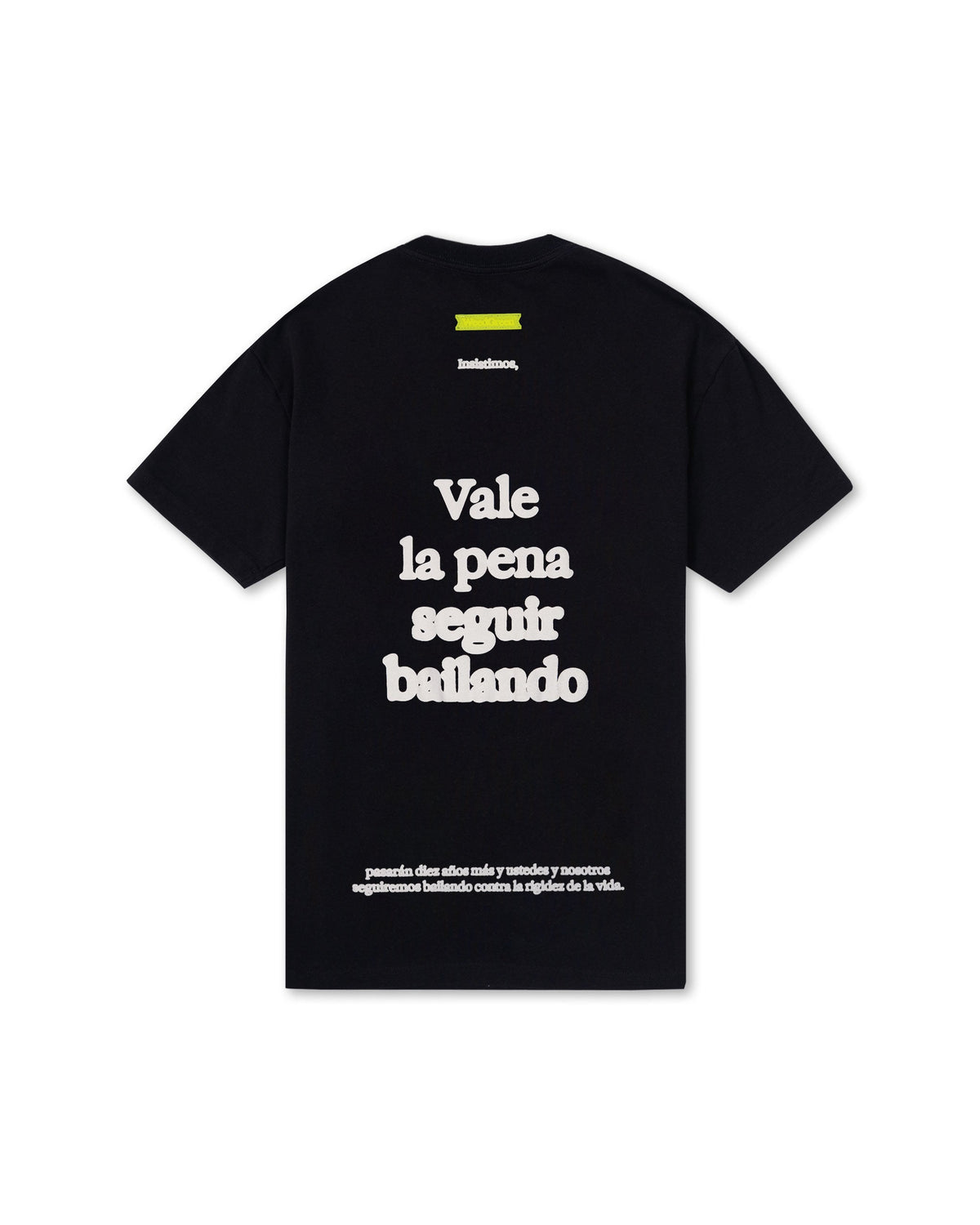 CAMISETA VALE LA PENA  NEGRO