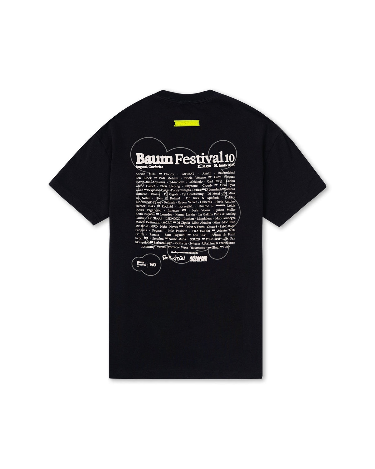 CAMISETA LINE UP NEGRO