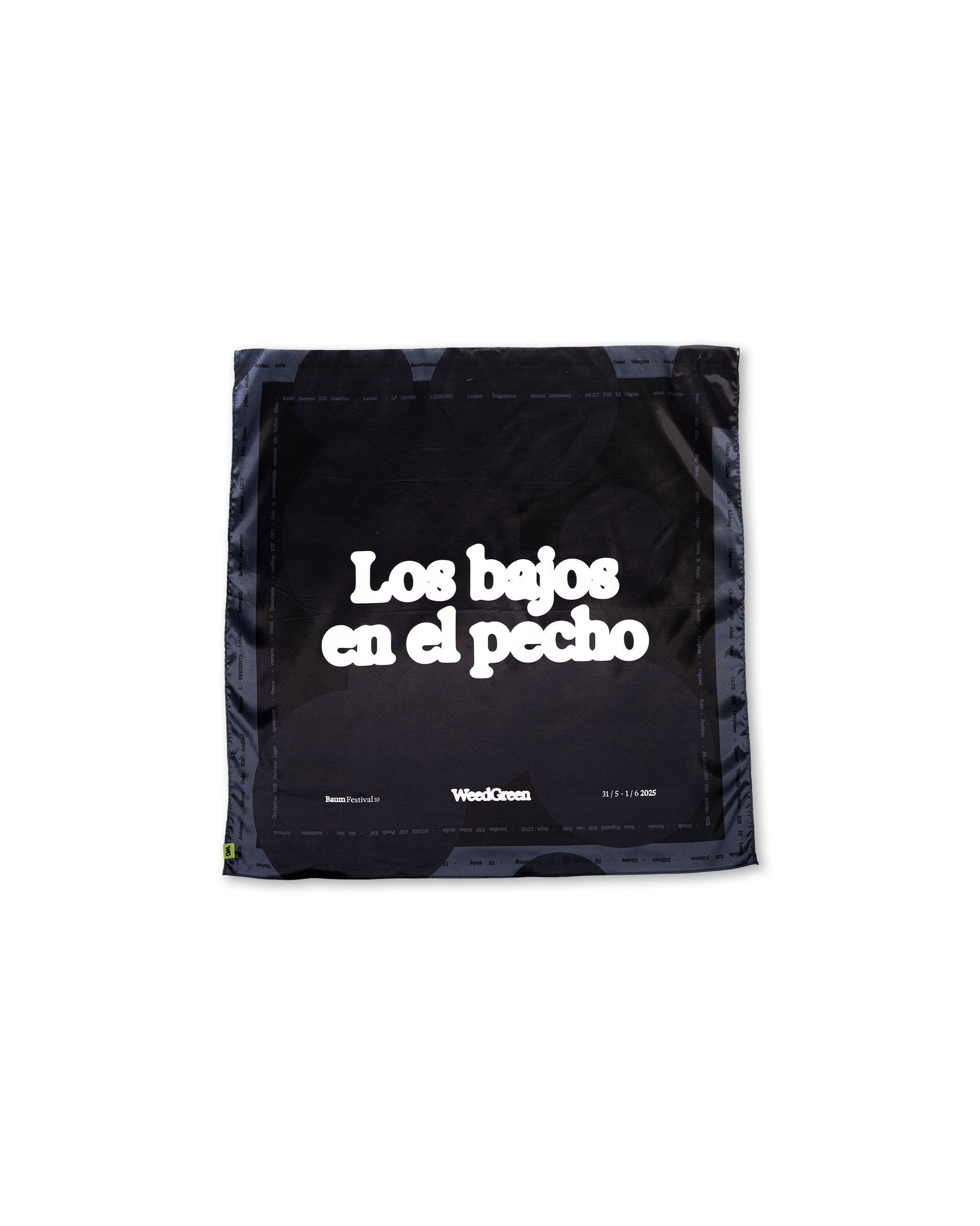 PAÑOLETA LOS BAJOS EN EL PECHO NEGRO