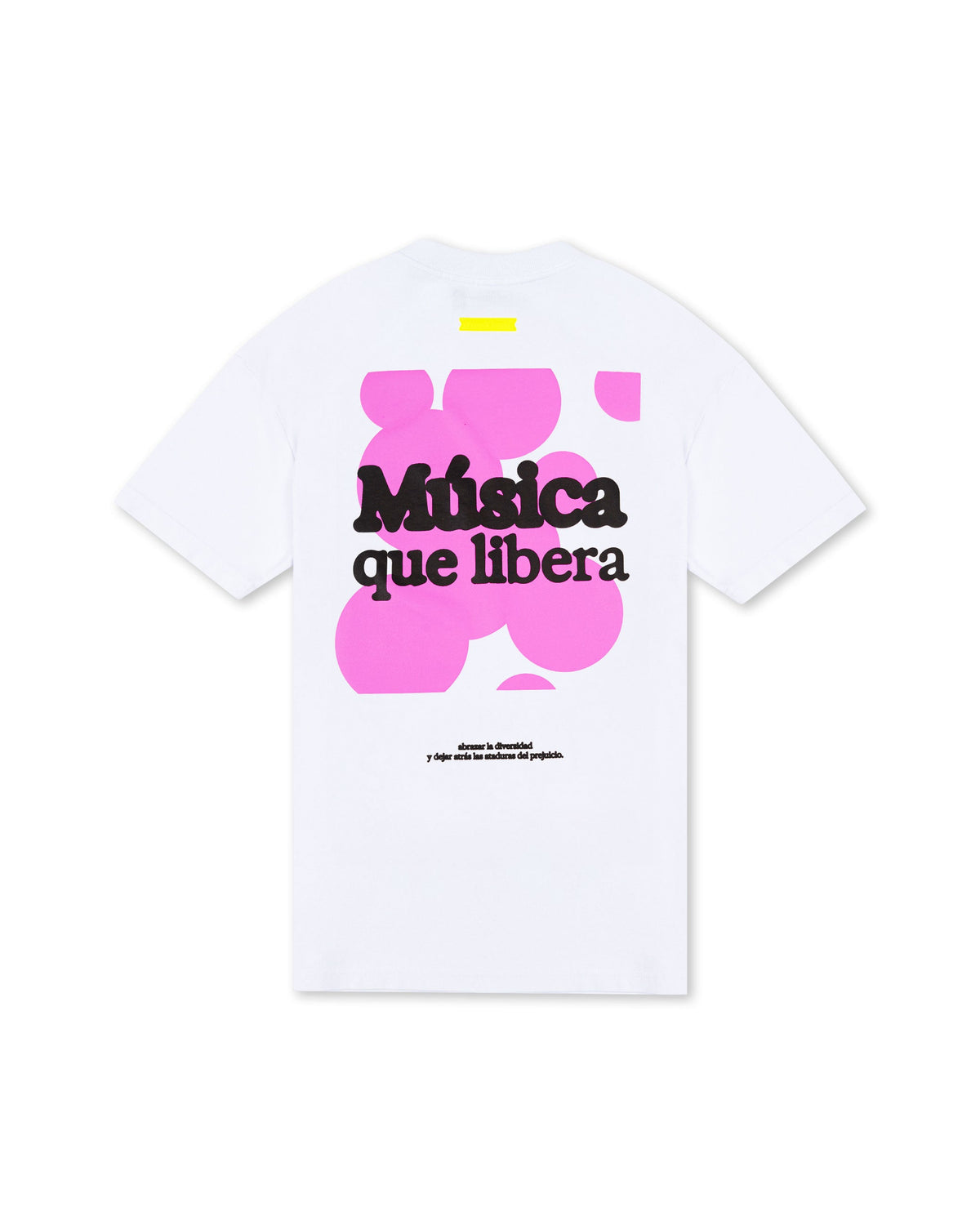 CAMISETA MUSICA QUE LIBERA BLANCO