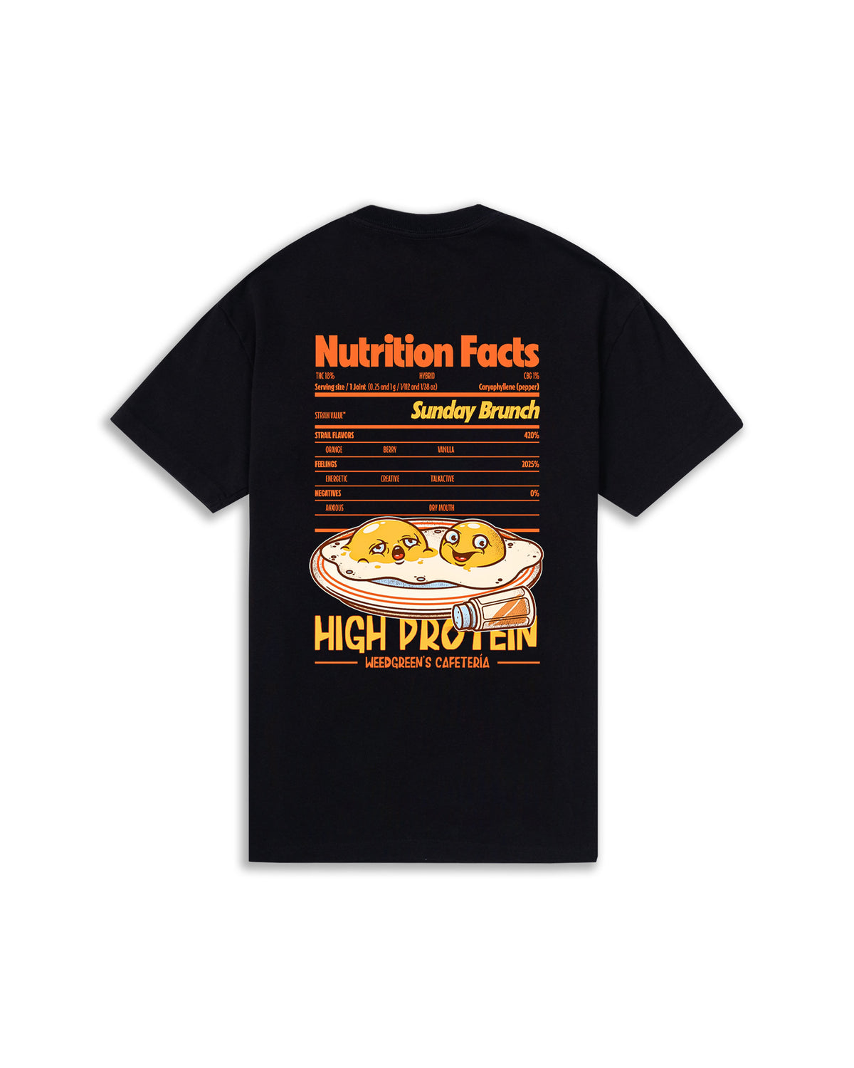 CAMISETA EGGS NEGRO