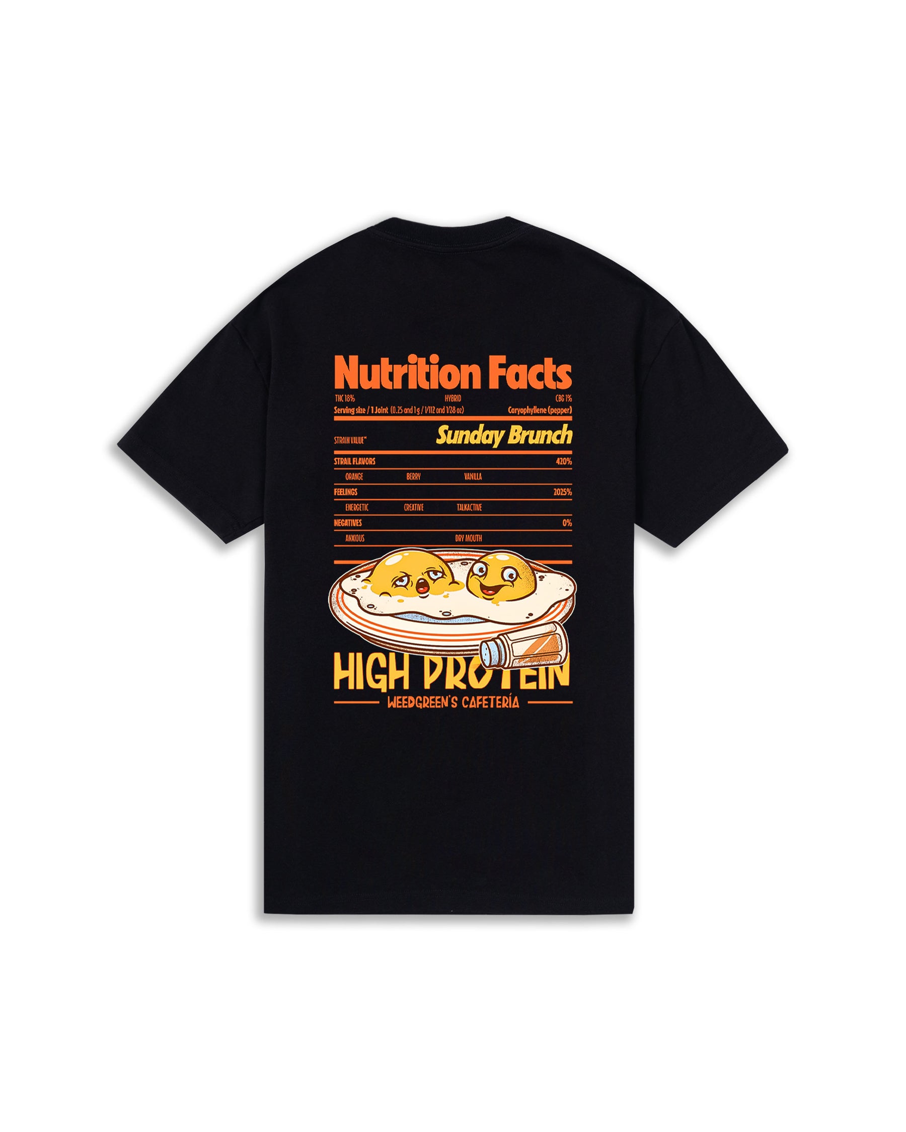 CAMISETA EGGS NEGRO