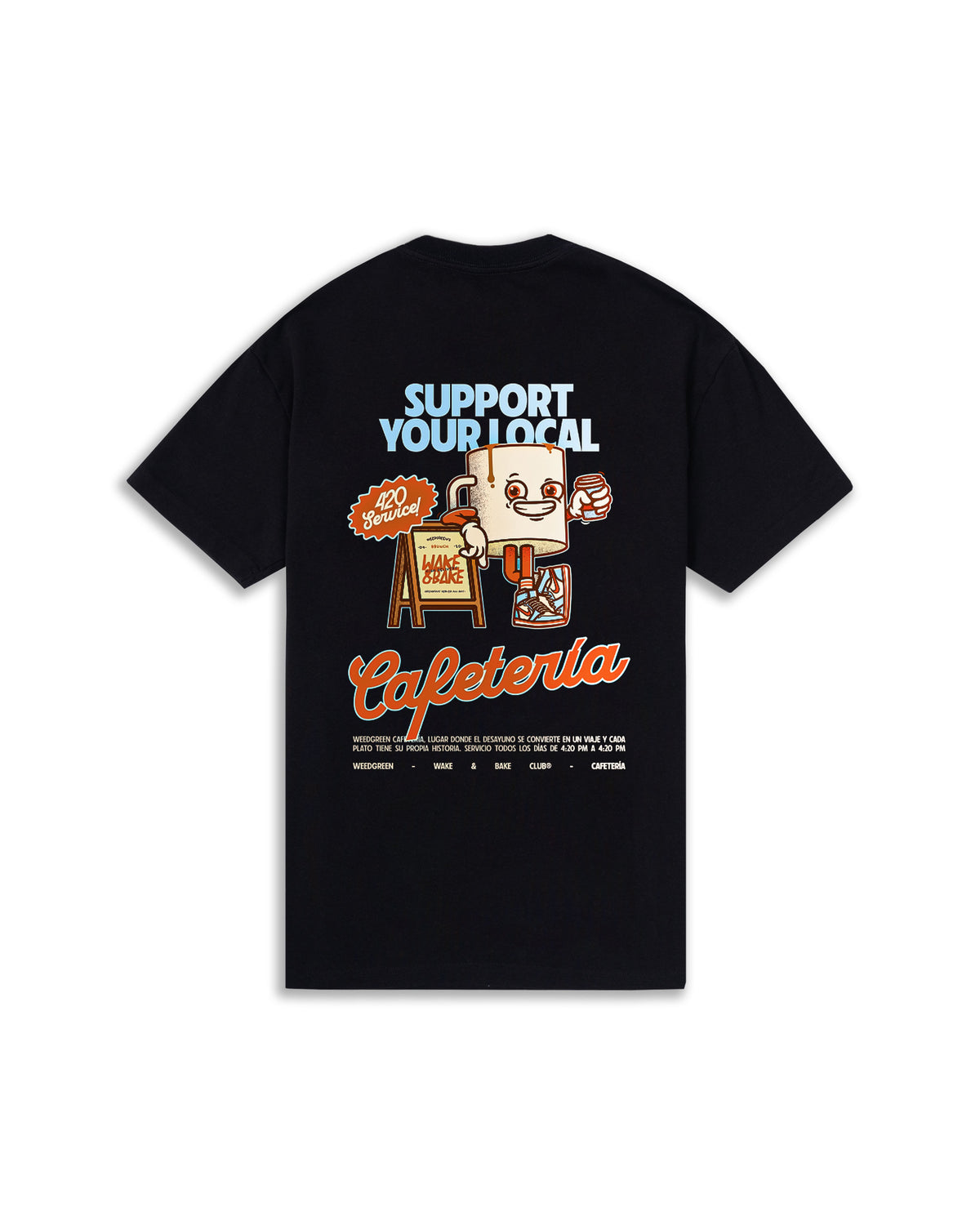 CAMISETA SUPPORT NEGRO