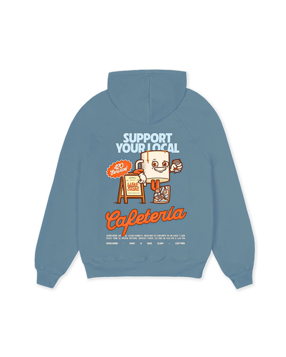 HOODIE SUPPORT AZUL