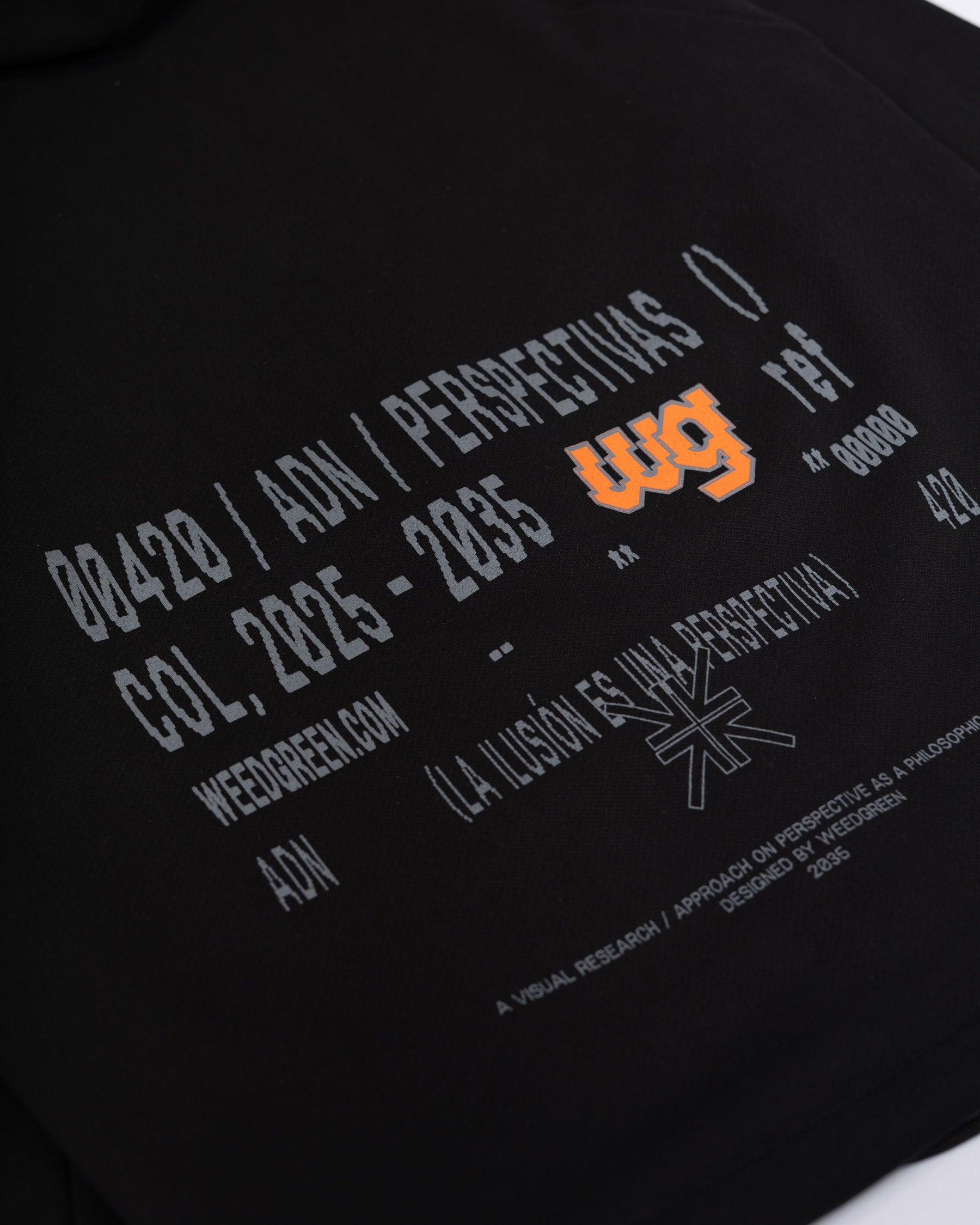 ZIP HOODIE  PERSPECTIVAS NEGRO
