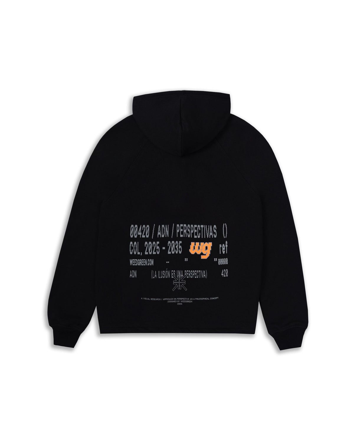 ZIP HOODIE  PERSPECTIVAS NEGRO
