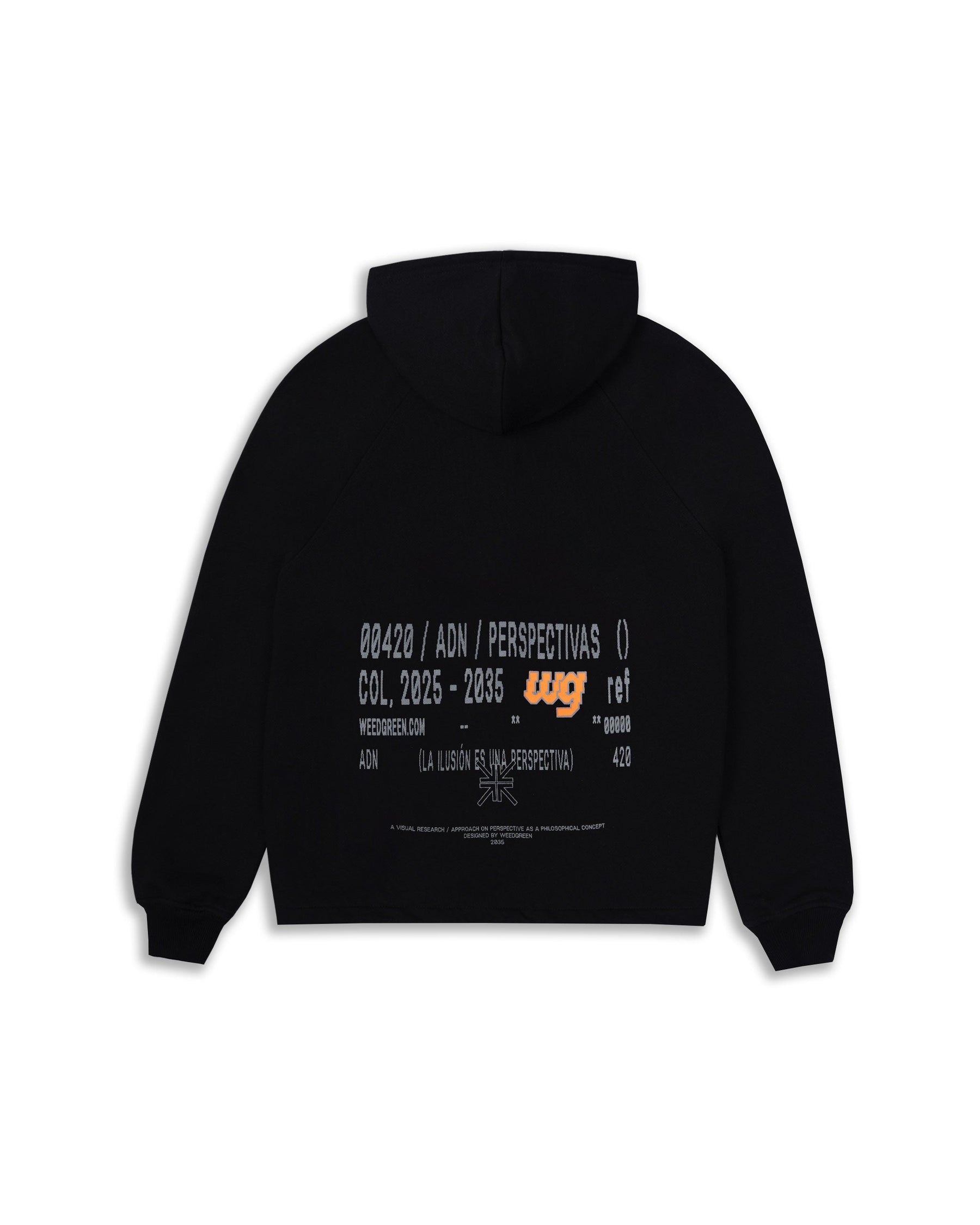 ZIP HOODIE  PERSPECTIVAS NEGRO