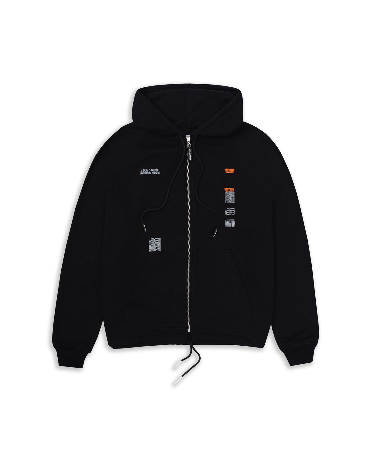 ZIP HOODIE  REALIDAD NEGRO