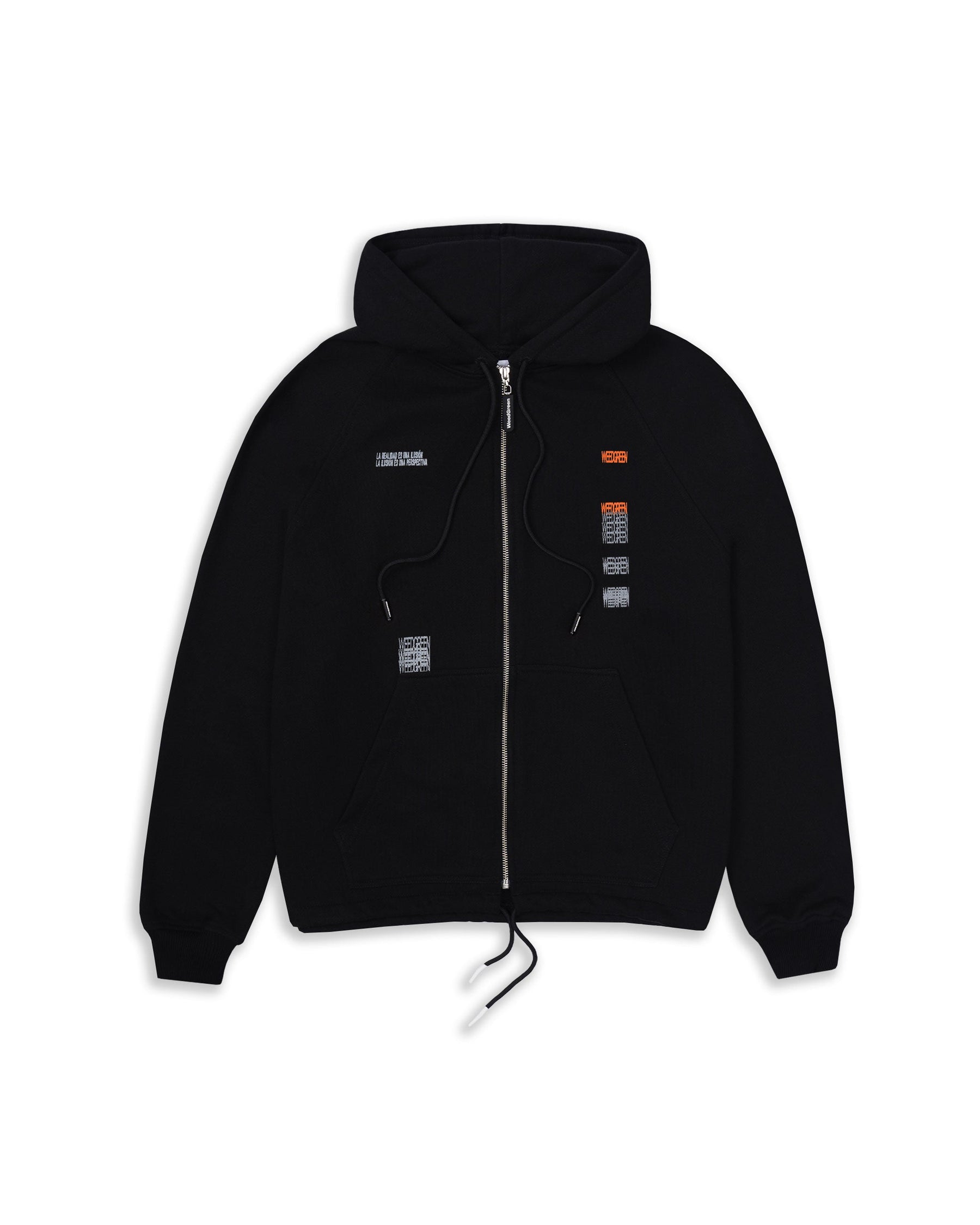 ZIP HOODIE  REALIDAD NEGRO