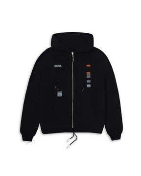 ZIP HOODIE  REALIDAD NEGRO
