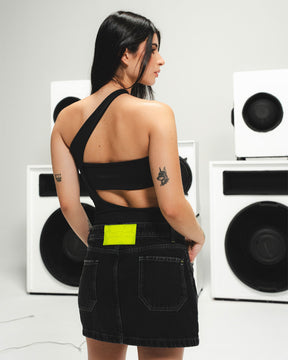 BODY  SUIT HALO NEGRO